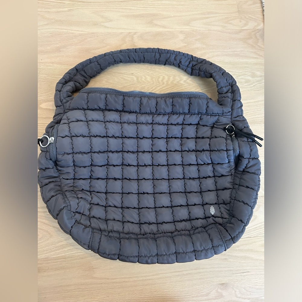 Gray free people oversized bag